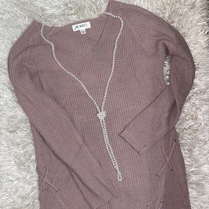Lavender sweater top! 💜